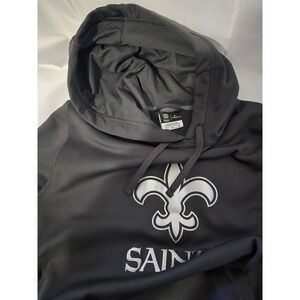 New Orleans Saints Hoodie Nike On Field Therma Fit Sweatshirt Gray Mens Medium